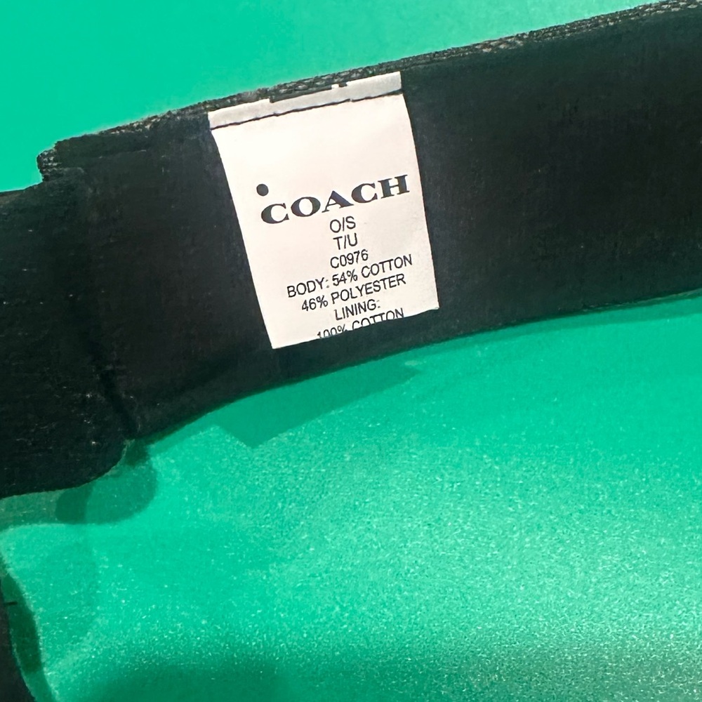 Coach Black Headband - Picture 3 of 4